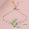 Oval Shape Shell Zircon Virgin Mary Push Pull Adjustable Bracelet Women Classic Versatile Jewelry - Image 8