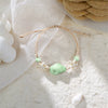 Shell and Starfish Charm Bracelet with Adjustable Rope Detail - Image 20