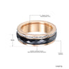 Titanium Steel and Ceramic Ring with Cubic Zirconia in US Sizes 6 to 9 - Image 17