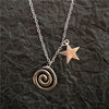 Vintage Spiral Vortex Pendant Hand-woven Leather Rope Necklace for Women Unisex Boho Pentagram Necklace Y2K Jewelry - Image 9