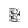 Classics 925Silver Shiny Zircon English Alphabet Beads Pendant Charms Fit Bracelet Jewelry Women Gift - Image 21