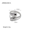 316L Stainless Steel Ring with Gold-Tone and Silver-Tone Designs - Image 10