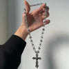 316L Stainless Steel Casting Metal Cross Pendant Necklace For Men Women Punk Hip Hop Chain Collar Jewelry - Image 1