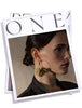 Exclusive Design Stainless Steel Metal Flower Big Hoop Earrings Personality Eye-catching Jewelry - Image 9