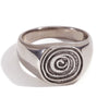 316L Stainless Steel Spiral Signet Chunky Wide Band Ring Gold Plated Vintage Jewelry For Women Gifts - Image 9