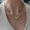 Delicate Shiny Cubic Zirconia Collar Pendant Necklace For Women Sweet Chic Stainless Steel Jewelry Gift - Image 11