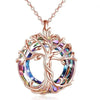 Tree Of Life Necklaces Celtic Family Tree Necklace With Circle Crystal Jewelry Gifts For Women Girls Mom Birthday - Image 3