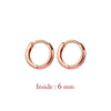 Two-Piece Mini Hoop Piercing Earrings in Gold-Tone Silver-Tone or Rose Gold-Tone - Image 33