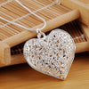 Silver-Tone Openwork Heart Pendant Necklace - Image 3