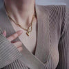 European and American Sweet Peach Heart Pendant Stainless Steel Choker Necklace For Women Korean Girl's Sexy Clavicle Chain - Image 3