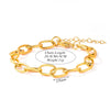 Stainless Steel Chunky Link Chain Bracelet For Women Gold Plated Hip-hop Rock Style Women's Bracelets 20cm+5cm - Image 6