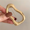 Irregular Big Circle Brooches for Women Men Gold Plated Silver Color Metal Lapel Pins Geometric Jewelry Gifts - Image 1