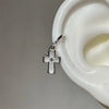 1pcs Shiny Zircon Cross Earrings for Women Stainless Steel Ear Bone Nail Ear Accessories - Image 8
