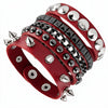 3PCS/Set Black Goth Emo Boho Bracelets For Men Women Punk Gothic Spike Rivets PU Leather Bracelet Bangles Party Jewelry Gift - Image 7
