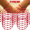 12pcs Couple Evil Eye Red Bracelet Women Men 7 Knot Lucky Handmade Braided String Adjustable Family Friendship Bracelet Jewelry - Image 7