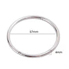Silver 4MM Bangle Bracelets For Women Quality Jewelry Jewellery - Image 4