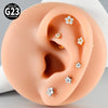 1/5PCS Implant Titanium Different Size Flower Zirconia Labret 16G Internal Threaded Cartilage Helix Lobe Earring Piercing - Image 21