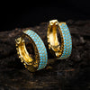 Classics Full Zircon Inlay Earrings For Women Men Personalized Silver Color Gold Color Metal Party Daily Jewelry - Image 7