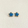 Gold Plated Stainless Steel Necklace Woman Five Leaf Petals Double Sided Necklaces for Women Pendant Flower Clover Jewelry - Image 35