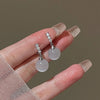 Temperament Bow Pearl Ear Clips Earrings Without Ears Hole Women's Sweet Temperament Versatile Rhinestone Clip on Earrings - Image 9