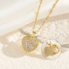 French Shell Pearl Necklace For Women Gold Color Stainless Steel Zircon Love Heart Clavicle Chain Choker Wedding Jewelry - Image 5