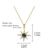 316L Stainless Steel Sun Pendant Necklace For Women and Planet Clavicle Chain Party Jewelry Gifts - Image 3