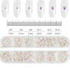 100/50cm Long Crystal Chain Nail Charms 1.5/2mm Shinying Clear/AB Diamond Nail Art Metal Steel French Manicure Crystal - Image 24