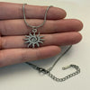 Handmade Y2K Whimsigoth Spiral Swirl Pendant Stainless Steel Snake Cord Necklace - Image 8