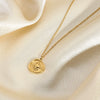 Irregular Compass Pendant Necklaces For Women Gold Plated Stainless Steel Collar Jewelry Gift - Image 3