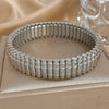 Five Layer Stainless Steel Chain Bracelet with Two Tone Links and 10 mm Width - Image 9