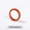 1 Pc Stone Jade Rings Crystal Agate Obsidian Fengshui Lucky Promise Wedding Band Thumb Ring Party Accessory Gifts - Image 9