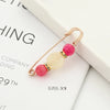 Imitation Pearl and Rhinestone Safety Pin Brooch with Multiple Designs - Image 47