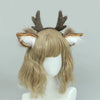Cute Plush Antler Headband Cosplay Deer Ear Head Hoop Lolita Hair Bands Holiday Party Christmas Women Hair Accessories - Image 2