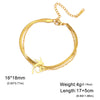 Hummingbird Flower Charm Bracelets Women's Stainless Steel Gold Color Double Layer Beads Chain Bracelet Bohemian Jewelry - Image 12