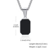 Men's Geometric Pendant Necklace with Stainless Steel Chain - Image 22