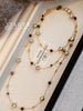 Autumn and Winter Long Tiger Eye Stone Pearl Beads Long Sweater Chain For Women's Necklace Jewelry Accessories - Image 1