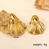 Shell Water Drop Golden Imitaiton Pearl Women Stud Earrings Stainless Steel Heart Female Earring Elegant Jewelry Gifts - Image 21