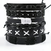 Bracelet Viking Bracelet For Men Hand Bracelets Woven Skull Hand Jewelry Adjustable Leather Set viking man bracelet - Image 20