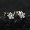 Titanium 20G Tiny Flower CZ Stud Earrings Minimalist Wedding Cartilage Earrings Jewelry Gift for Women - Image 2