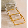40 40mm Daily Stainless Steel Square Hollow Hoop Earrings for All Occasions Versatile Minimalist Basic Jewelry - Image 4