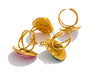 Candy Multi-Color White Pink Blue Yellow Resin Adjustable Ring Gold Color Stainless Steel Summer Jewelry Gift - Image 16