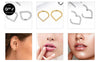 316L Medical Stainless Steel Drop Nose Ring Punk Earrings Men's And Women's Piercing Jewelry Love Heart Septum Ring - Image 18