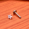 Titanium 16G Five-Pointed Star CZ Cartilage Helix Earring Trinity CZ Tragus Stud Conch Earlobe Lip Piercing Jewelry - Image 4