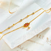 316L Stainless Steel Pink Lotus Flower Anklets For Women Girl Multi-layer Chains Jewelry Gift Party - Image 5