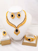 Dubai Gold Color Jewelry Sets for Woman Ethiopian Indian Bridal Zircon Necklace and Earrings Sets Wedding Gifts - Image 9