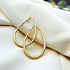 Hollow Waterdrop Shape Big Hoop Earrings For Women Basketball Statement Earrings Hoops Punk Jewelry Gift - Image 6