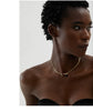 Geometric Square Cubic Zirconia Drop Snake Chain Collar Necklace Golden Jewelry Pvd Bulk Price - Image 15