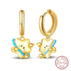 Silver Color Gold Pearl Bee Irregularity Star Moon Earrings For Women Jewelry Birthday Gifts - Image 12
