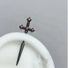 1 Pcs Excalibur Demon Sword Ear Studs, Steel Wing Helix Conch Ear Piercing Jewelry, Anti-allergic Cartilage Earring - Image 3