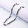 Silver Plated Stainless Steel Thick Wheat Braided Chain Necklace Resistant Jewelry for Men Daily Wear - Image 6